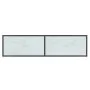 White tempered glass console table 140x35x75.5 cm by vidaXL, Side tables - Ref: Foro24-331696, Price: 74,98 €, Discount: %