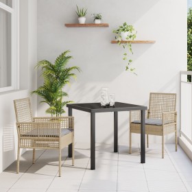 sillas de jardín 2 pcs con cojines beige de ratán sintético by , Garden chairs - Ref: Foro24-42003448, Price: 115,25 €, Disco...