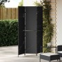 Biombo de 3 paneles plegable negro 146x180 cm de poliratán de , Divisores de ambientes - Ref: Foro24-42003668, Precio: 101,36...