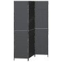 Biombo de 3 paneles plegable negro 146x180 cm de poliratán de , Divisores de ambientes - Ref: Foro24-42003668, Precio: 101,36...