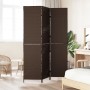 Divisor de habitación 3 paneles plegable marrón 146x180 cm ratán poliéster von , Raumteiler - Ref: Foro24-42003669, Preis: 10...