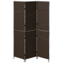 Divisor de habitación 3 paneles plegable marrón 146x180 cm ratán poliéster von , Raumteiler - Ref: Foro24-42003669, Preis: 10...