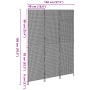 Divisor de habitación 3 paneles plegable gris 147x180 cm ratán polipropileno by , Room dividers - Ref: Foro24-42003670, Price...