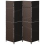 Divisor de habitación 4 paneles plegable marrón 195x180 cm poli ratán de , Divisores de ambientes - Ref: Foro24-42003673, Pre...