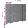 Divisores de habitaciones Beige Madera Grande Plegable de , Divisores de ambientes - Ref: Foro24-42003676, Precio: 167,48 €