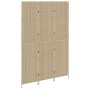 Divisor de habitación 3 paneles plegable beige 146x200 cm de poliratán de , Divisores de ambientes - Ref: Foro24-42003678, Pr...