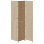 Divisor de habitación 3 paneles plegable beige 146x200 cm de poliratán de , Divisores de ambientes - Ref: Foro24-42003678, Pr...