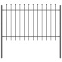 VidaXL Cerca de Jardín con Punta de Lanza Gris 1,7x1,2 m de Acero von , Zaunpaneele - Ref: Foro24-42003871, Preis: 65,12 €, R...