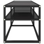 Schwarzer TV-Schrank aus gehärtetem Glas, 140 x 40 x 40,5 cm von vidaXL, TV-Möbel - Ref: Foro24-331715, Preis: 111,48 €, Raba...