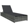 Tumbona Gris 60x200x27 cm Poliratán by , Loungers - Ref: Foro24-42004126, Price: 179,71 €, Discount: %