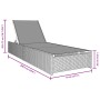 Tumbona Gris 60x200x27 cm Poliratán by , Loungers - Ref: Foro24-42004126, Price: 179,71 €, Discount: %