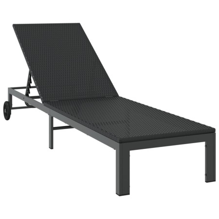 Tumbona con Ruedas Negra de Poliratán von , Liegen - Ref: Foro24-42004129, Preis: 150,49 €, Rabatt: %