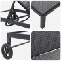 Tumbona con Ruedas Negra de Poliratán von , Liegen - Ref: Foro24-42004129, Preis: 150,49 €, Rabatt: %