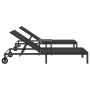 Tumbonas 2 pcs con ruedas y mesa negro de poliratán von , Liegen - Ref: Foro24-42004131, Preis: 264,18 €, Rabatt: %