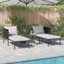 Tumbona con cojines para 2 personas Anthracite 115x153x69,5 cm Acero de , Tumbonas - Ref: Foro24-42004134, Precio: 260,45 €, ...