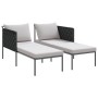 Tumbona con cojines para 2 personas Anthracite 115x153x69,5 cm Acero de , Tumbonas - Ref: Foro24-42004134, Precio: 260,45 €, ...