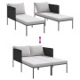 Tumbona con cojines para 2 personas Anthracite 115x153x69,5 cm Acero de , Tumbonas - Ref: Foro24-42004134, Precio: 260,45 €, ...