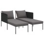 Tumbona con cojines para 2 personas Anthracite 115x153x69,5 cm Acero de , Tumbonas - Ref: Foro24-42004135, Precio: 246,24 €, ...