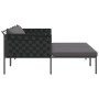 Tumbona con cojines para 2 personas Anthracite 115x153x69,5 cm Acero de , Tumbonas - Ref: Foro24-42004135, Precio: 246,24 €, ...