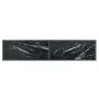 Black tempered glass console table 160x35x75.5 cm by vidaXL, Side tables - Ref: Foro24-331701, Price: 105,62 €, Discount: %
