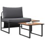 Conjunto de sofá de jardín de 2 piezas con asiento individual y cojines antracita von , Gartensets - Ref: Foro24-42004140, Pr...