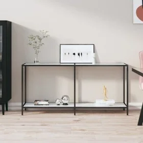 White tempered glass console table 160x35x75.5 cm by vidaXL, Side tables - Ref: Foro24-331700, Price: 94,26 €, Discount: %