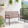 Banco de Jardín Negro 113x79x75 cm Ratán Sintético von , Gartenstühle - Ref: Foro24-42004144, Preis: 123,30 €, Rabatt: %