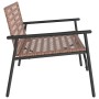 Banco de Jardín Negro 113x79x75 cm Ratán Sintético de , Sillas de jardín - Ref: Foro24-42004144, Precio: 114,41 €
