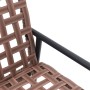 Set de café para exteriores de 4 piezas en ratán y acero marrón by , Garden sets - Ref: Foro24-42004145, Price: 253,59 €, Dis...