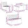 Set de café para exteriores de 4 piezas en ratán y acero marrón by , Garden sets - Ref: Foro24-42004145, Price: 253,59 €, Dis...