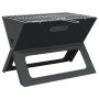 Parrilla BBQ de Carbón - Plegable, Negra, 46x30x31 cm, Hecha de Acero | Foro24.es | Tu tienda online para hogar, jardín y más Foro24.es