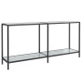 Weißer Konsolentisch aus gehärtetem Glas, 160 x 35 x 75,5 cm von vidaXL, Seitentische - Ref: Foro24-331700, Preis: 95,65 €, R...