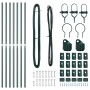 Kit de postes de cerca Juego de 7 Verde Metal de , Postes de cerca - Ref: Foro24-42004192, Precio: 49,79 €, Descuento: %