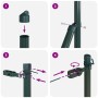 Juego de postes de cerca Set de 13 Verde Metal de , Postes de cerca - Ref: Foro24-42004195, Precio: 85,20 €, Descuento: %