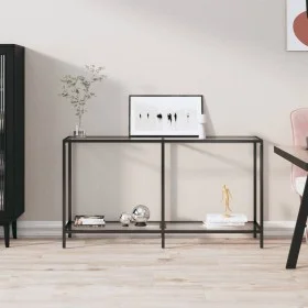 Transparent tempered glass console table 140x35x75.5 cm by vidaXL, Side tables - Ref: Foro24-331694, Price: 87,01 €, Discount: %