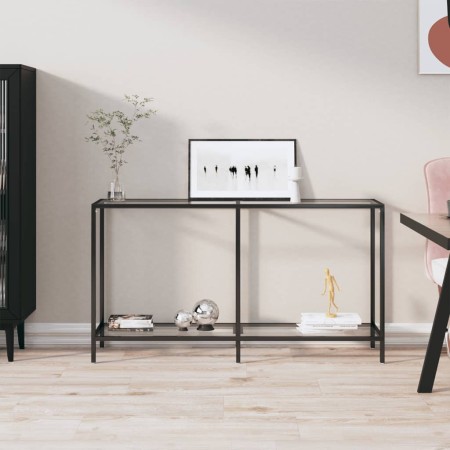Transparent tempered glass console table 140x35x75.5 cm by vidaXL, Side tables - Ref: Foro24-331694, Price: 88,66 €, Discount: %