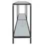 Weißer Konsolentisch aus gehärtetem Glas, 160 x 35 x 75,5 cm von vidaXL, Seitentische - Ref: Foro24-331700, Preis: 95,90 €, R...