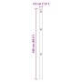 Set de postes de cercado 13 Pcs Gris Acero de , Postes de cerca - Ref: Foro24-42004205, Precio: 59,46 €, Descuento: %