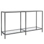 Transparenter Konsolentisch aus gehärtetem Glas, 140 x 35 x 75,5 cm von vidaXL, Seitentische - Ref: Foro24-331694, Preis: 88,...
