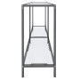 Transparent tempered glass console table 140x35x75.5 cm by vidaXL, Side tables - Ref: Foro24-331694, Price: 88,66 €, Discount: %