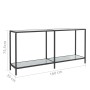 Weißer Konsolentisch aus gehärtetem Glas, 160 x 35 x 75,5 cm von vidaXL, Seitentische - Ref: Foro24-331700, Preis: 95,65 €, R...