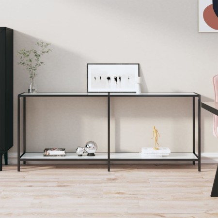 Konsolentisch aus weißem gehärtetem Glas 180x35x75,5 cm von vidaXL, Seitentische - Ref: Foro24-331704, Preis: 116,99 €, Rabat...