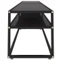 TV-Schrank aus schwarzem gehärtetem Glas 220x40x40,5 cm von vidaXL, TV-Möbel - Ref: Foro24-331731, Preis: 140,03 €, Rabatt: %