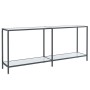Konsolentisch aus weißem gehärtetem Glas 180x35x75,5 cm von vidaXL, Seitentische - Ref: Foro24-331704, Preis: 116,99 €, Rabat...