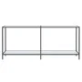 Tempered glass white console table 180x35x75.5 cm by vidaXL, Side tables - Ref: Foro24-331704, Price: 114,77 €, Discount: %