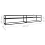 TV-Schrank aus schwarzem gehärtetem Glas 220x40x40,5 cm von vidaXL, TV-Möbel - Ref: Foro24-331731, Preis: 140,03 €, Rabatt: %