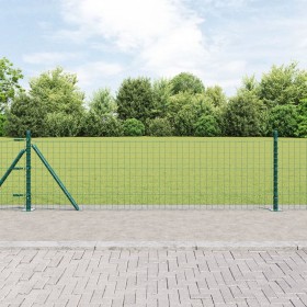 Conjunto de Postes de Cerca Conjunto de 13 Verde Metal, Concreto de , Postes de cerca - Ref: Foro24-42004283, Precio: 91,75 €...