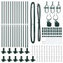 Set de Postes de Cercas con Placas Base Set de 26 Verde Acero de , Postes de cerca - Ref: Foro24-42004293, Precio: 114,48 €, ...