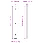 Postes de Cerca con Placas de Base 7 pcs Ø32mm 110cm Acero Galvanizado by , fence posts - Ref: Foro24-42004304, Price: 61,24 ...