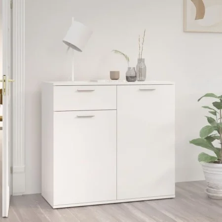 Hochglanzweißes Sperrholz-Sideboard 80x36x75 cm von vidaXL, Sideboards - Ref: Foro24-805776, Preis: 103,15 €, Rabatt: %